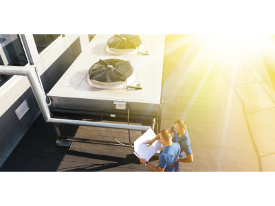 Конструкція сухих вентиляторних градирень