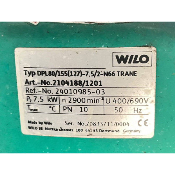 Чиллер для охолодження води 296,7 кВТ TRANE CGAM 110 (Вживаний)