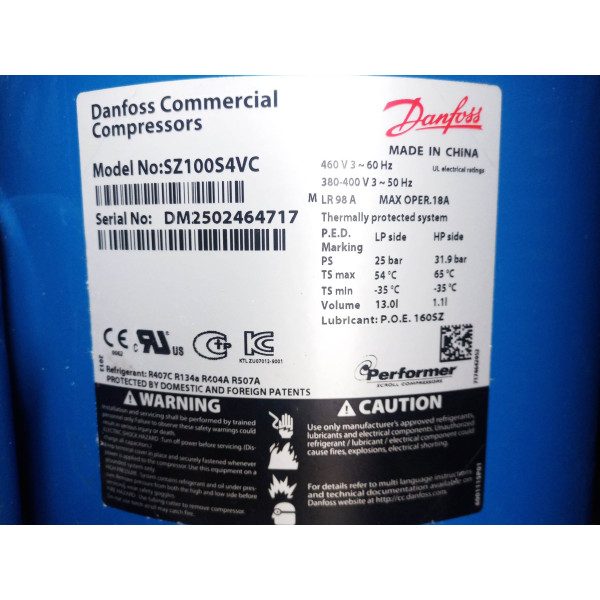 Чиллер для охолодження води 37 кВТ TRANE KVGA 37 (Вживаний)