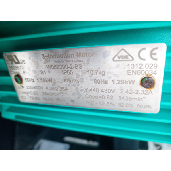 Чиллер для охолодження води 37 кВТ TRANE KVGA 37 (Вживаний)