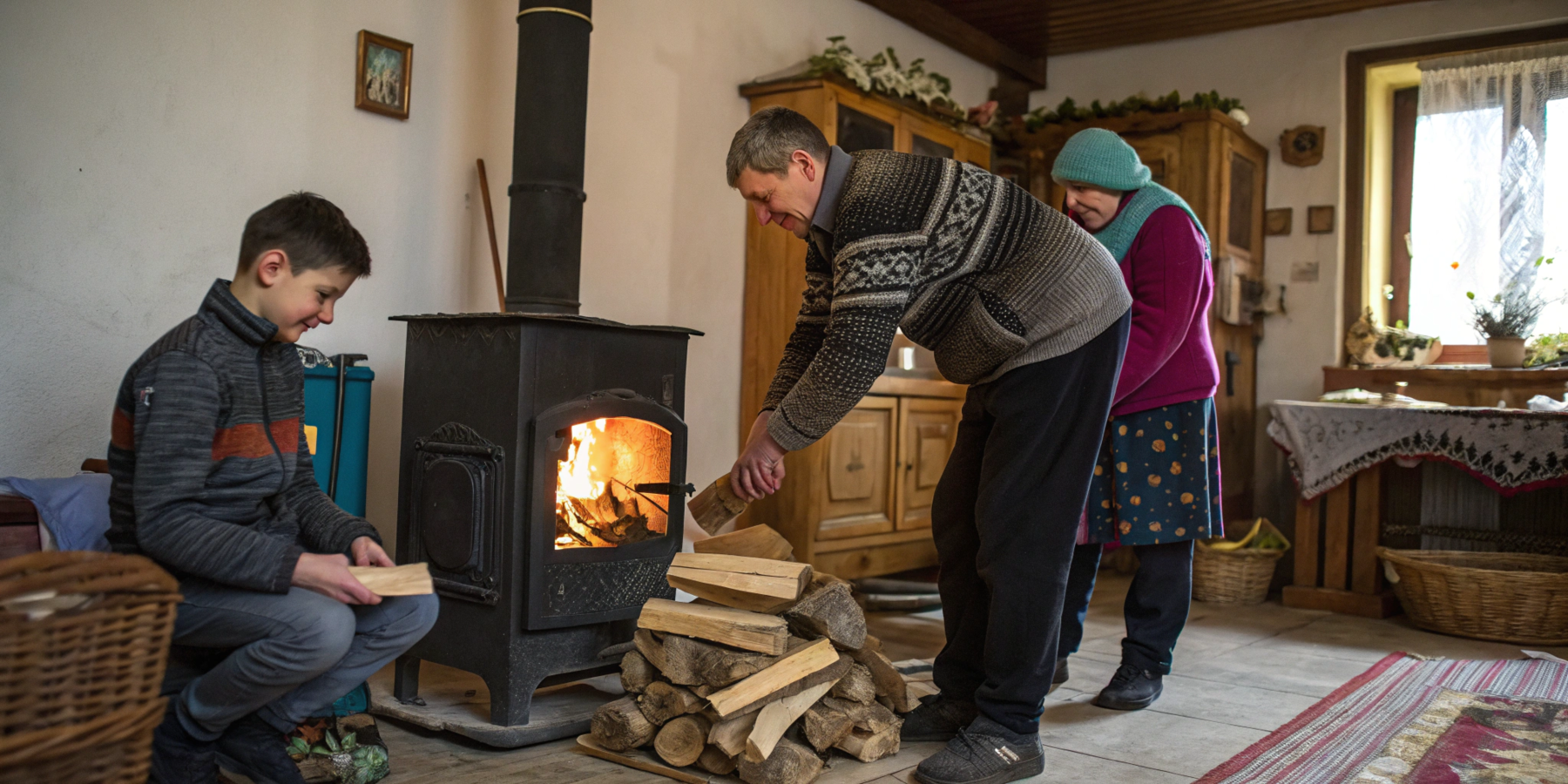 Використання пічки на дровах