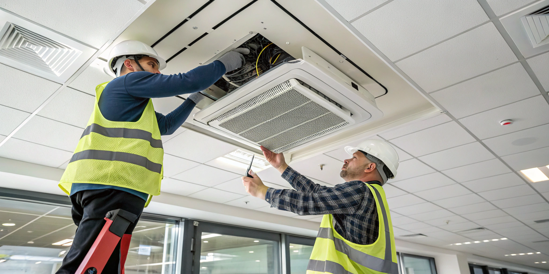 установка касетного фанкойла